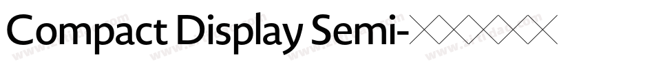 Compact Display Semi字体转换
